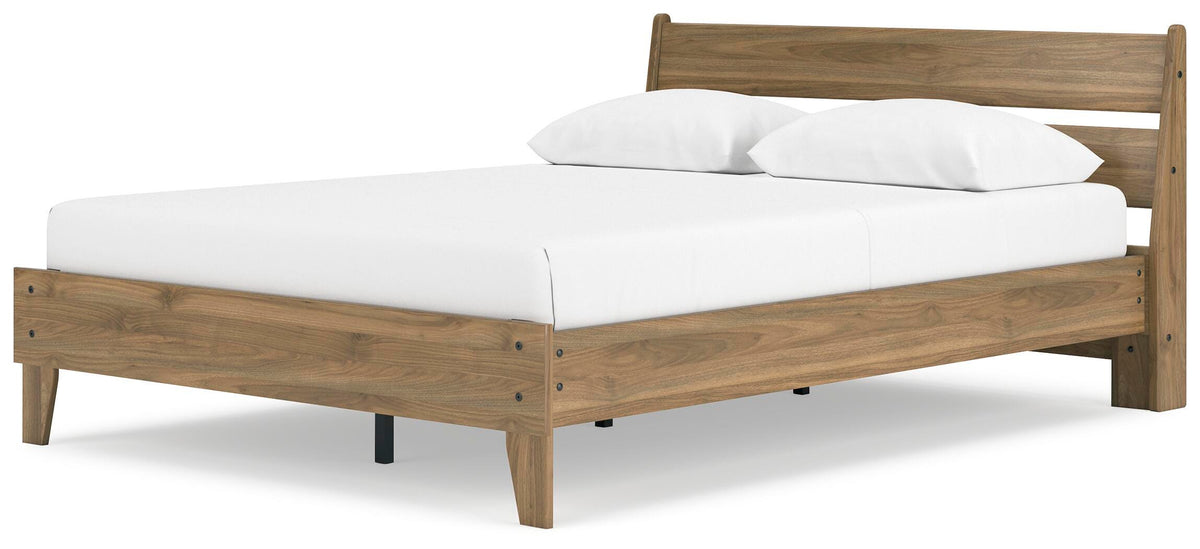 Deanlow Platform Panel Bed - Honey  (EB1866-SI) - Image 3