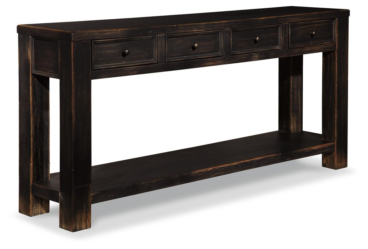 Gavelston Sofa/Console Table - Black  (T732-SI)