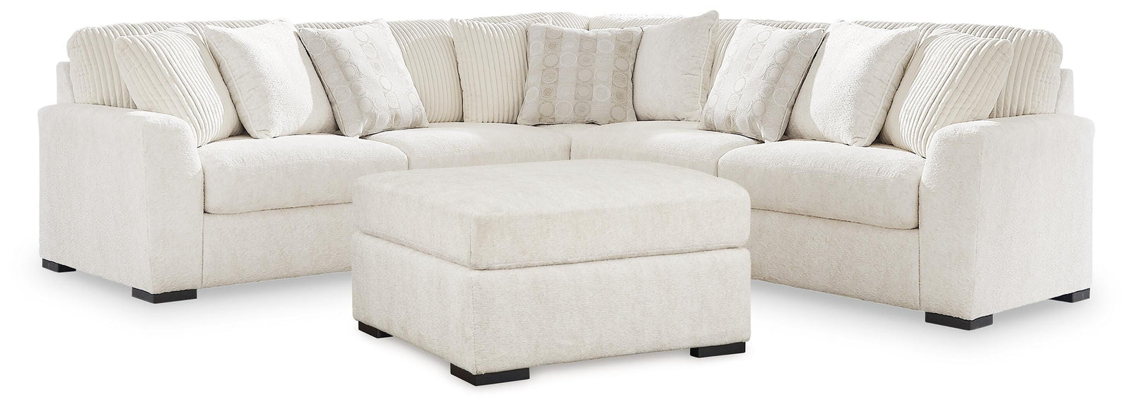 Chessington 3-Piece Sectional and Ottoman (61904-SI)
