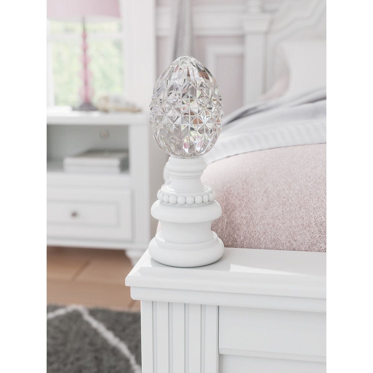 Kozlani Full Upholstered Panel Bed, Dresser and Mirror (PCB1819-SI) - Image 11