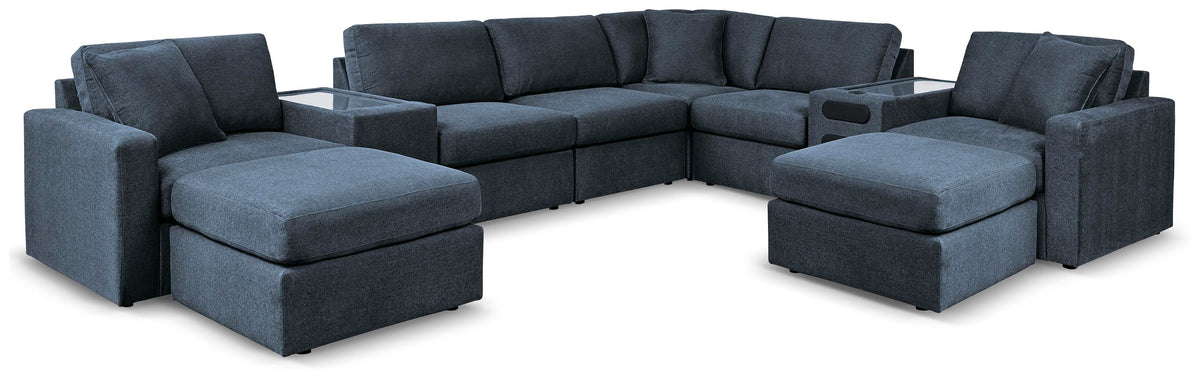 Modmax 8-Piece Sectional and 2 Ottomans (92121-SI)