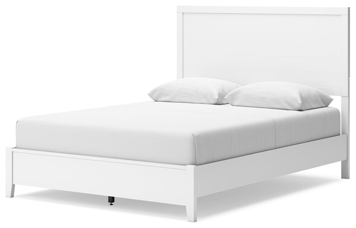 Binterglen Panel Bed and 2 Nightstands - White  (B427-SI) - Image 8