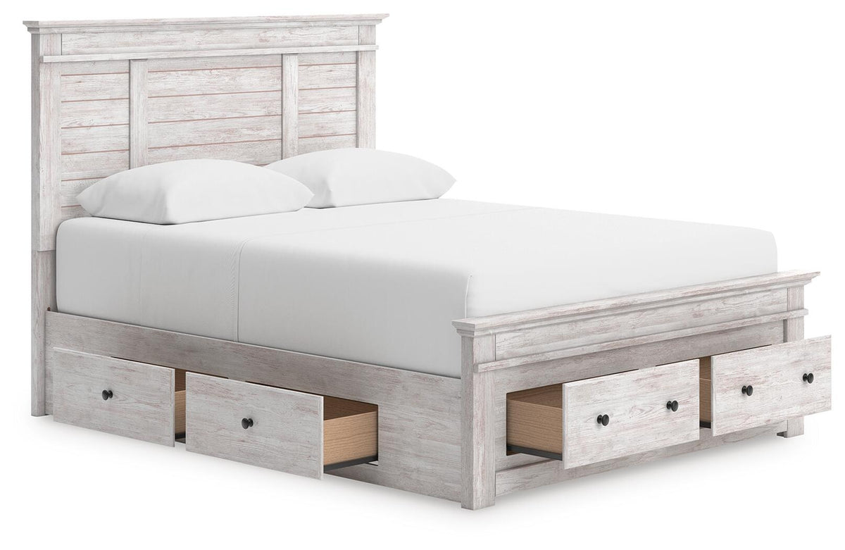 Makidern Queen Panel Storage Bed (PCB1171-SI) - Image 4