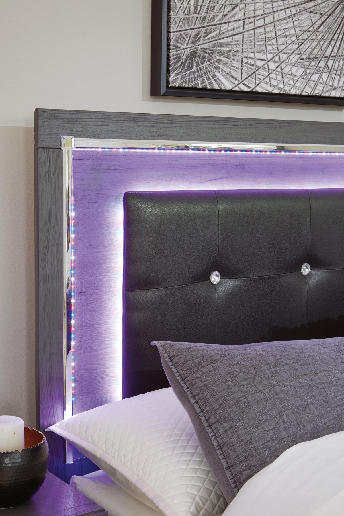Lodanna Panel Bed - Gray  (B214-SI) - Image 7