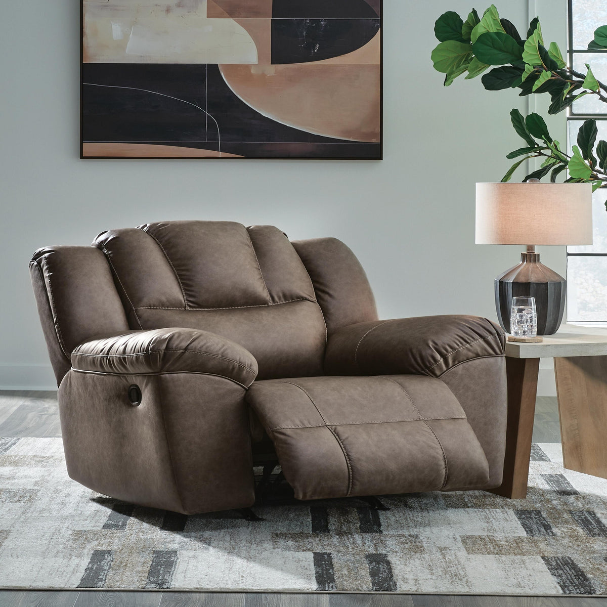 Lowilla Reclining Loveseat with Console (PC64506-SI) - Image 6