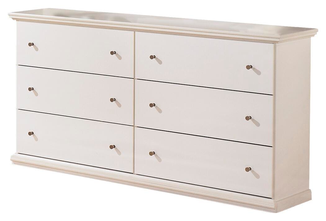 Bostwick Shoals Panel Bed and Dresser - White  (B139-SI) - Image 2