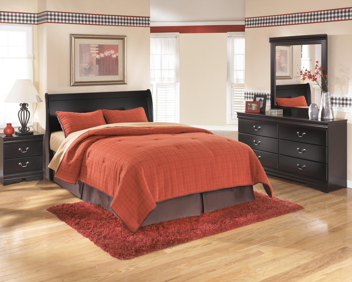 Huey Vineyard Sleigh Headboard (Youth) - Black  (B128-SI) - Image 7