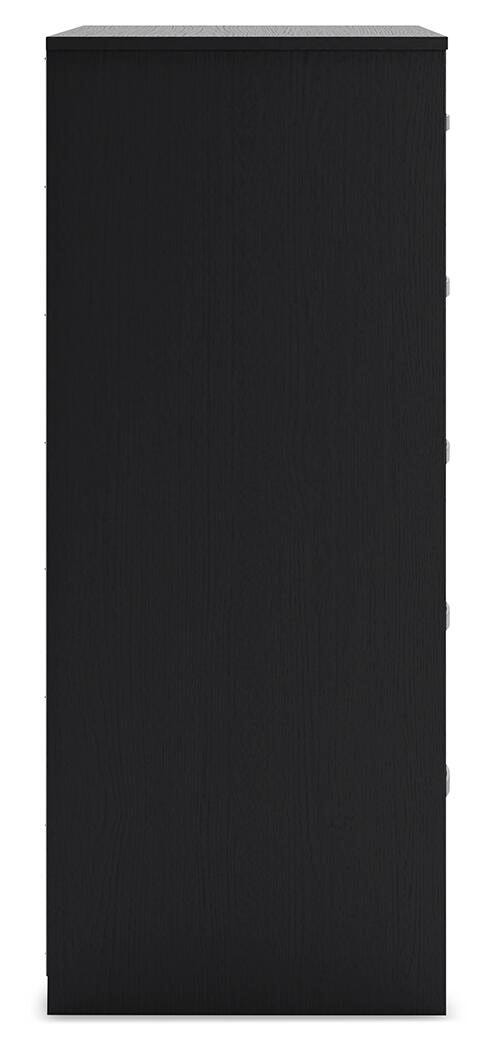 Finch Chest of Drawers - Black  (EB3392-SI) - Image 5