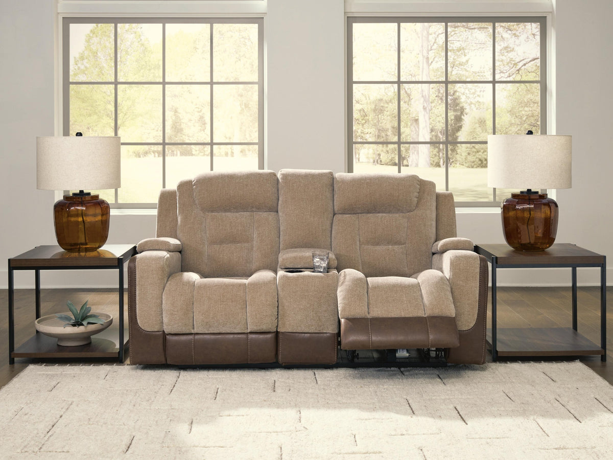 Mixed Motion Power Reclining Loveseat with Console (PC83504-SI) - Image 2