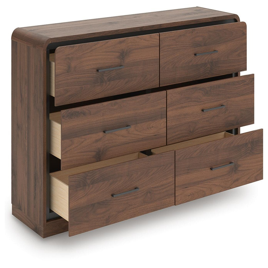 Fortlorn Queen Panel Bed, Dresser, Chest and 2 Nightstands (PCB386-SI) - Image 4