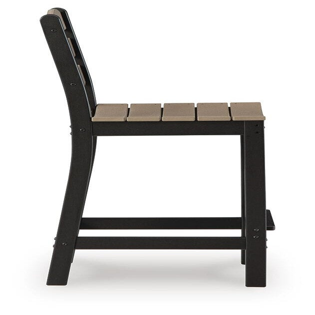 Shoreline Beach Outdoor Counter Table and 2 Barstools (PCP221-SI) - Image 5