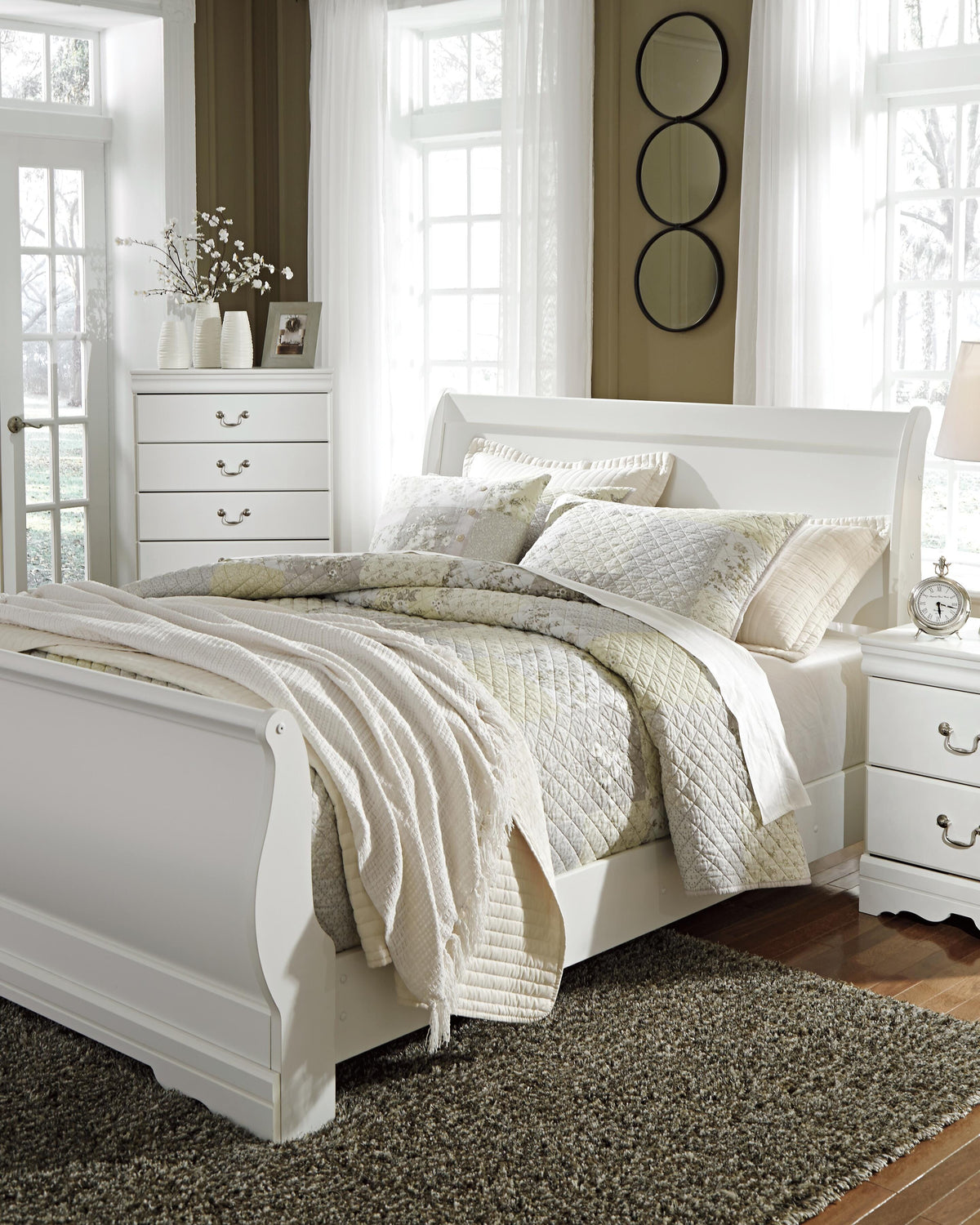Anarasia Sleigh Headboard (Youth) - White  (B129-SI) - Image 13