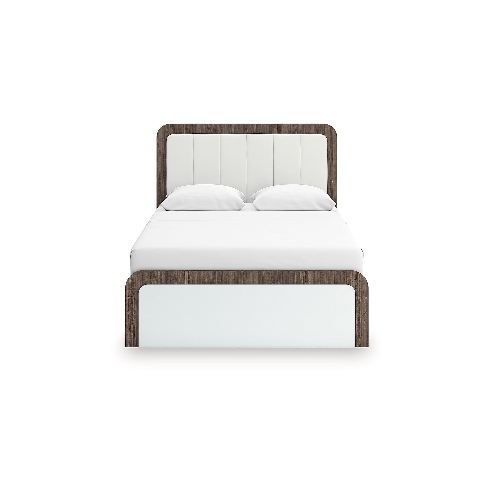 Kendanport Queen Upholstered Bed and 2 Nightstands (PCB1108-SI) - Image 3
