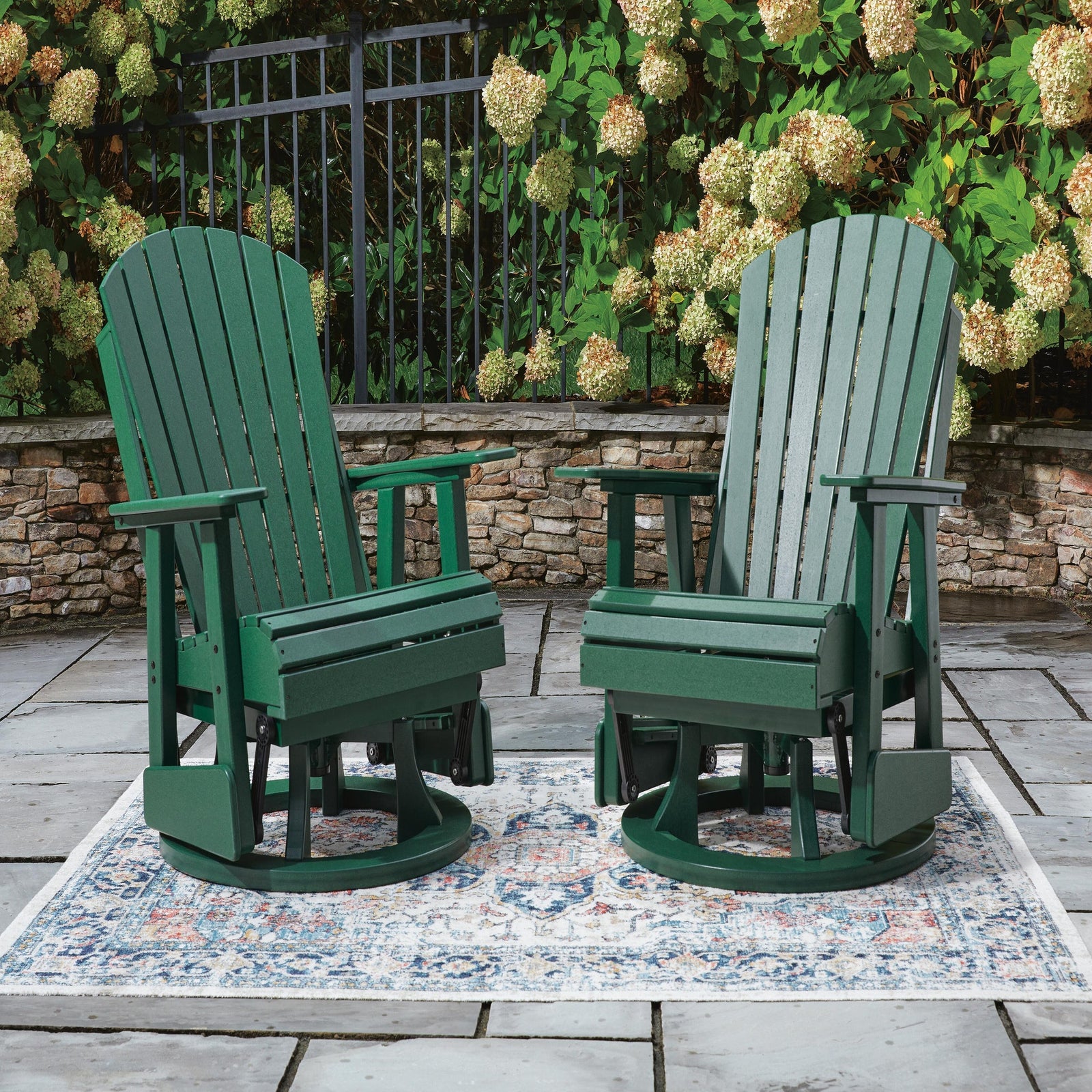 Shell Beach Outdoor Loveseat Glider (PCP115-SI) - Image 2