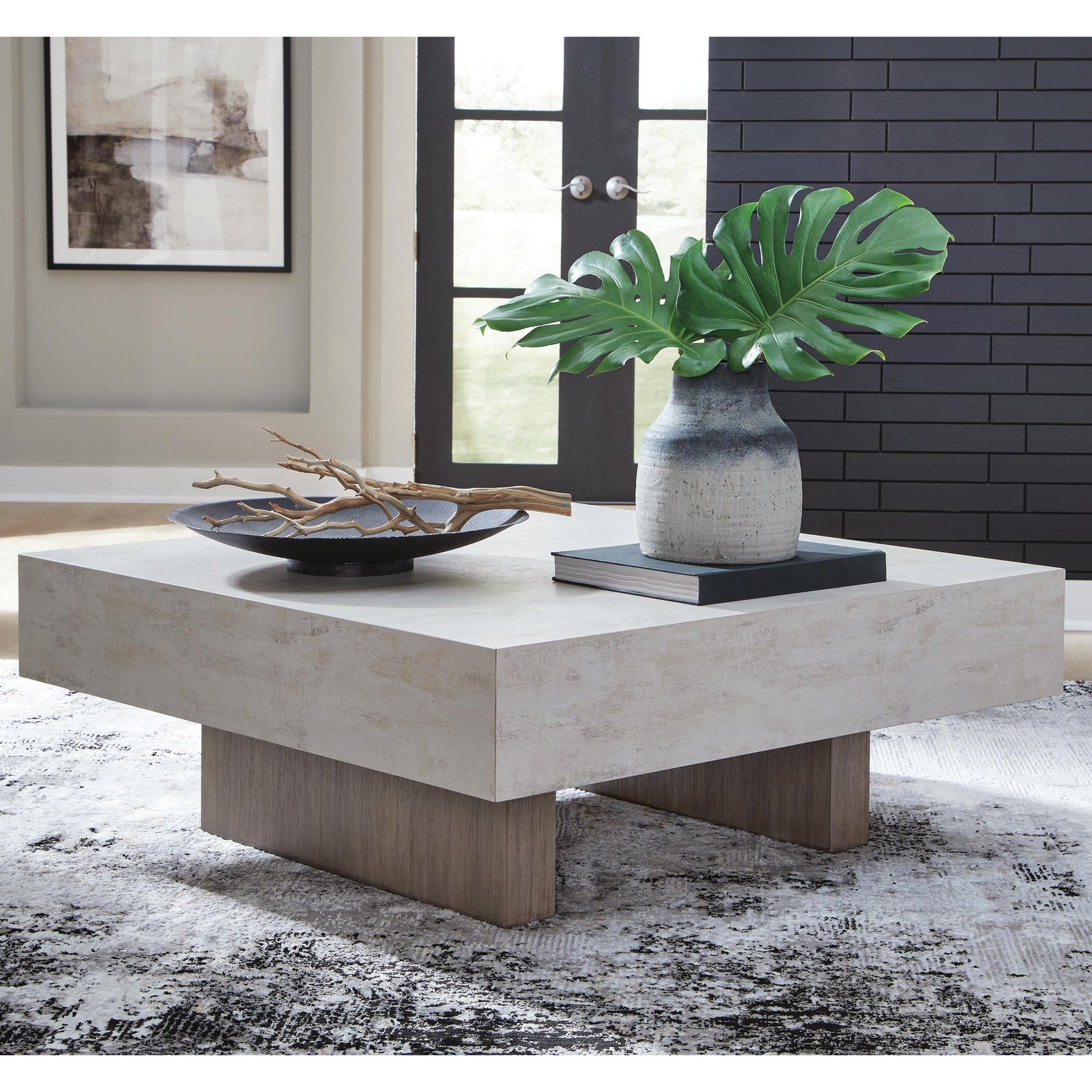 Jorlaina Coffee Table - Light Grayish Brown  (T622-SI) - Image 5