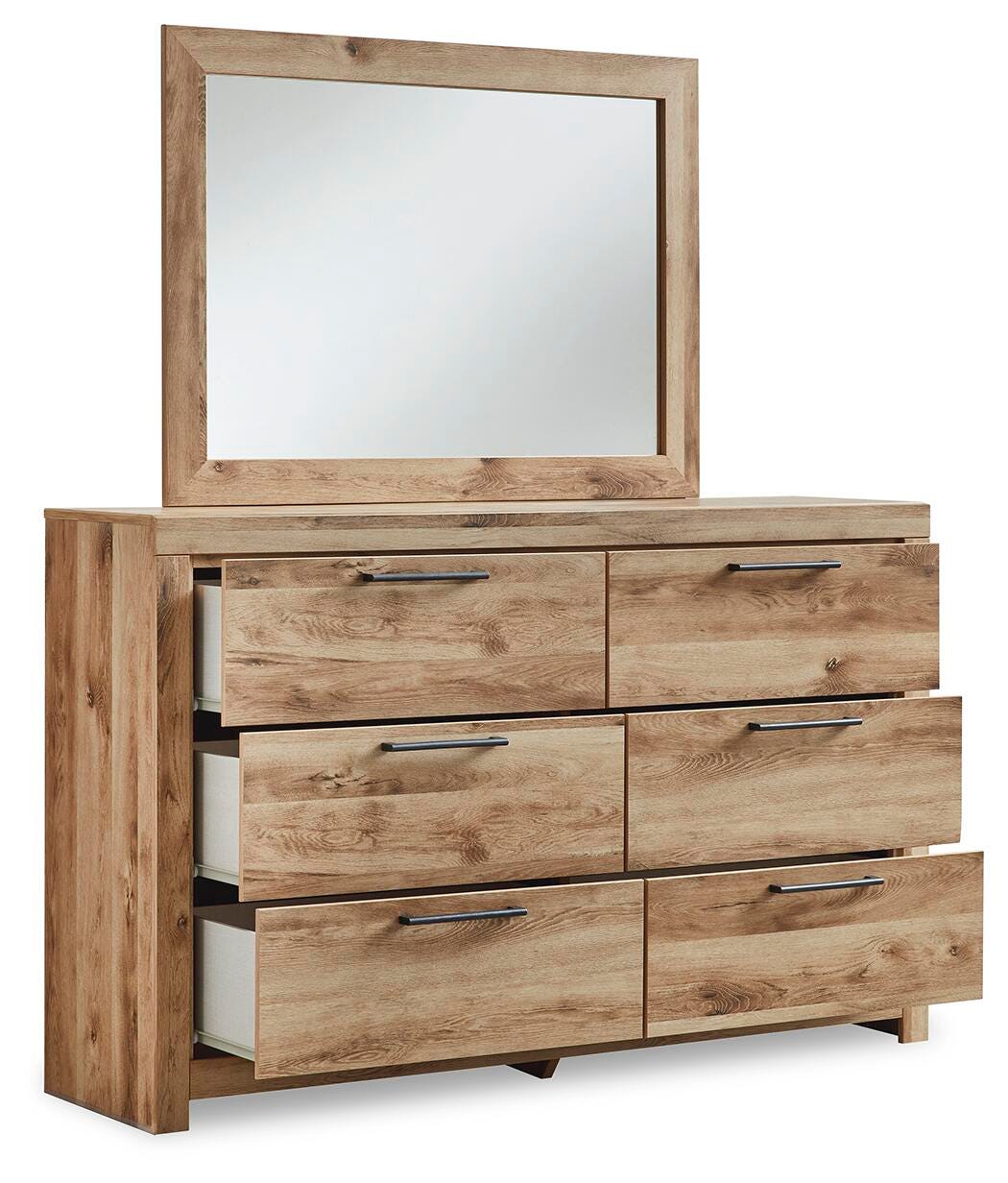 Hyanna Panel Storage Bed, Dresser, Mirror and 2 Nightstands (B1050-SI) - Image 3