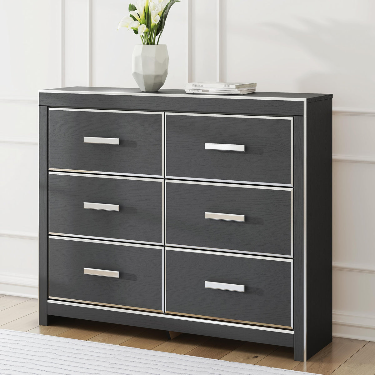 Zuraleus Queen Upholstered Bed, Dresser and Nightstand (PCB3380-SI) - Image 31