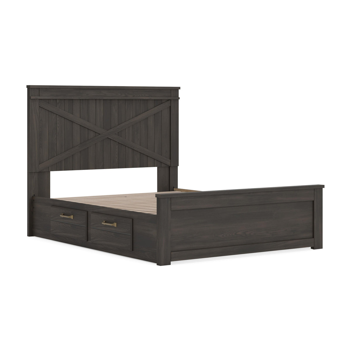 Vonitta Bay Queen Panel Bed with 2 Sided Storage (PCB2648-SI) - Image 3