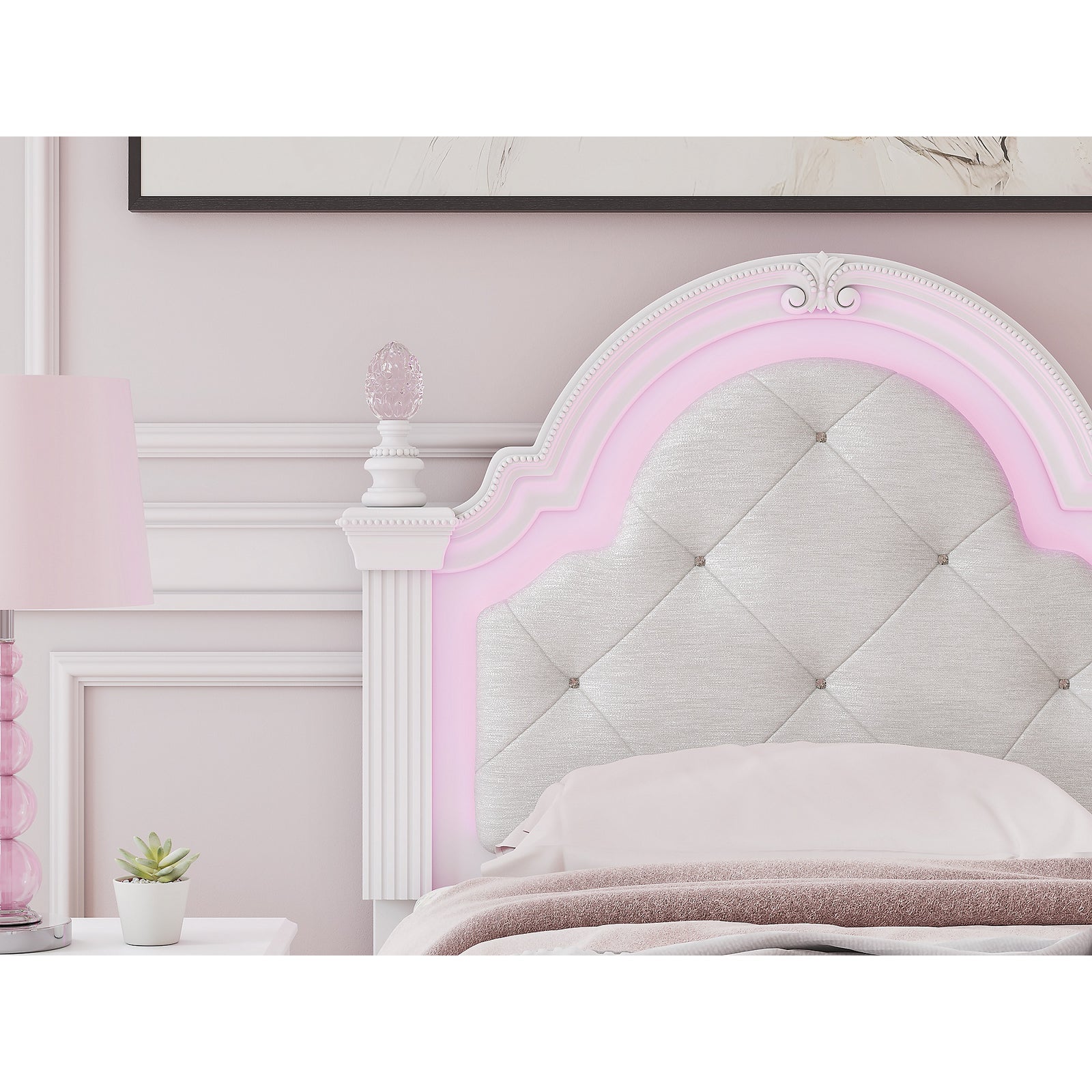 Kozlani Twin Upholstered Panel Bed (PCB1819-SI) - Image 12