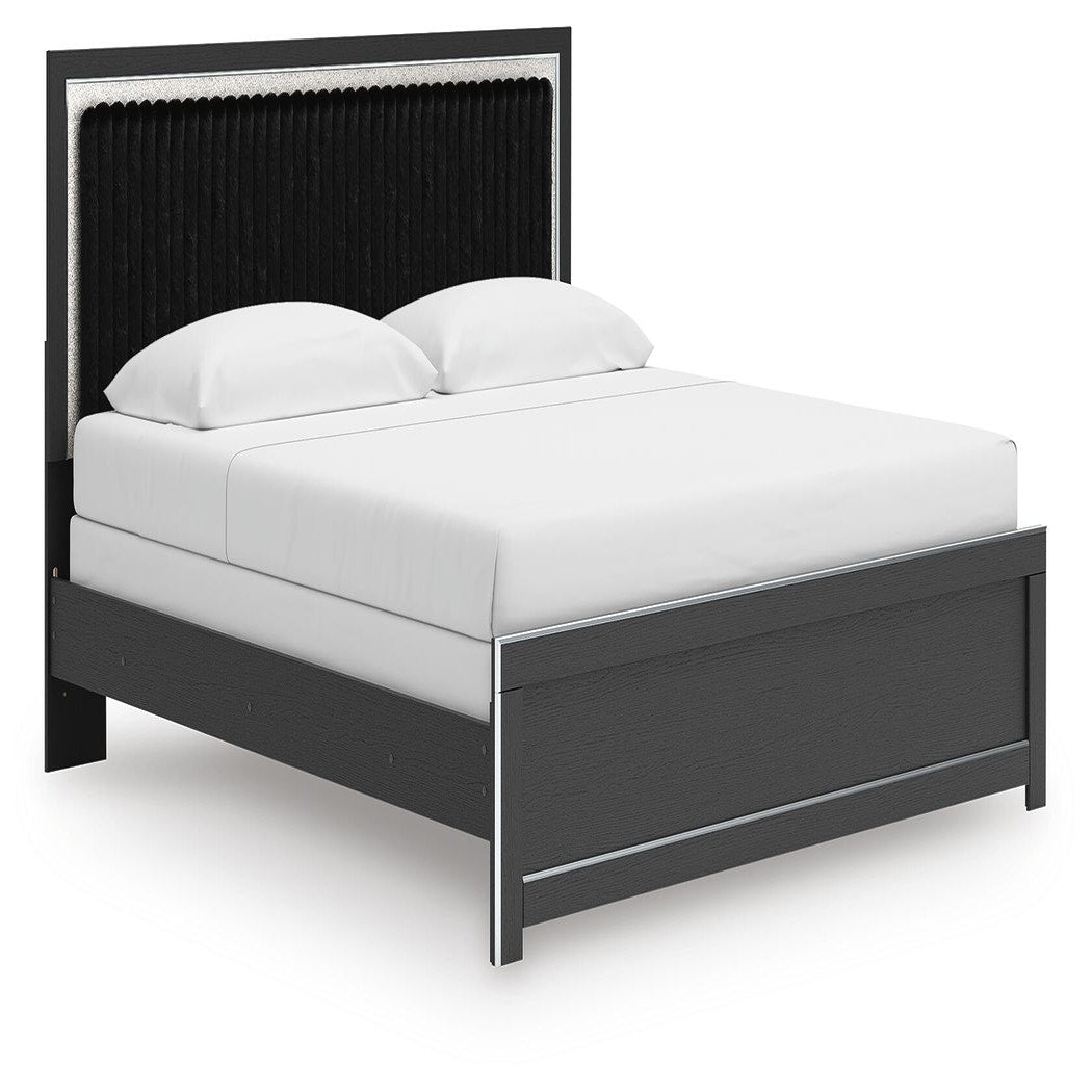 Zuraleus King Upholstered Panel Bed (PCB3380-SI)