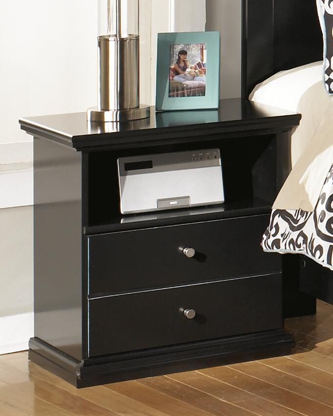 Maribel Panel Bed, Dresser, Mirror and Nightstand - Black  (B138-SI) - Image 21