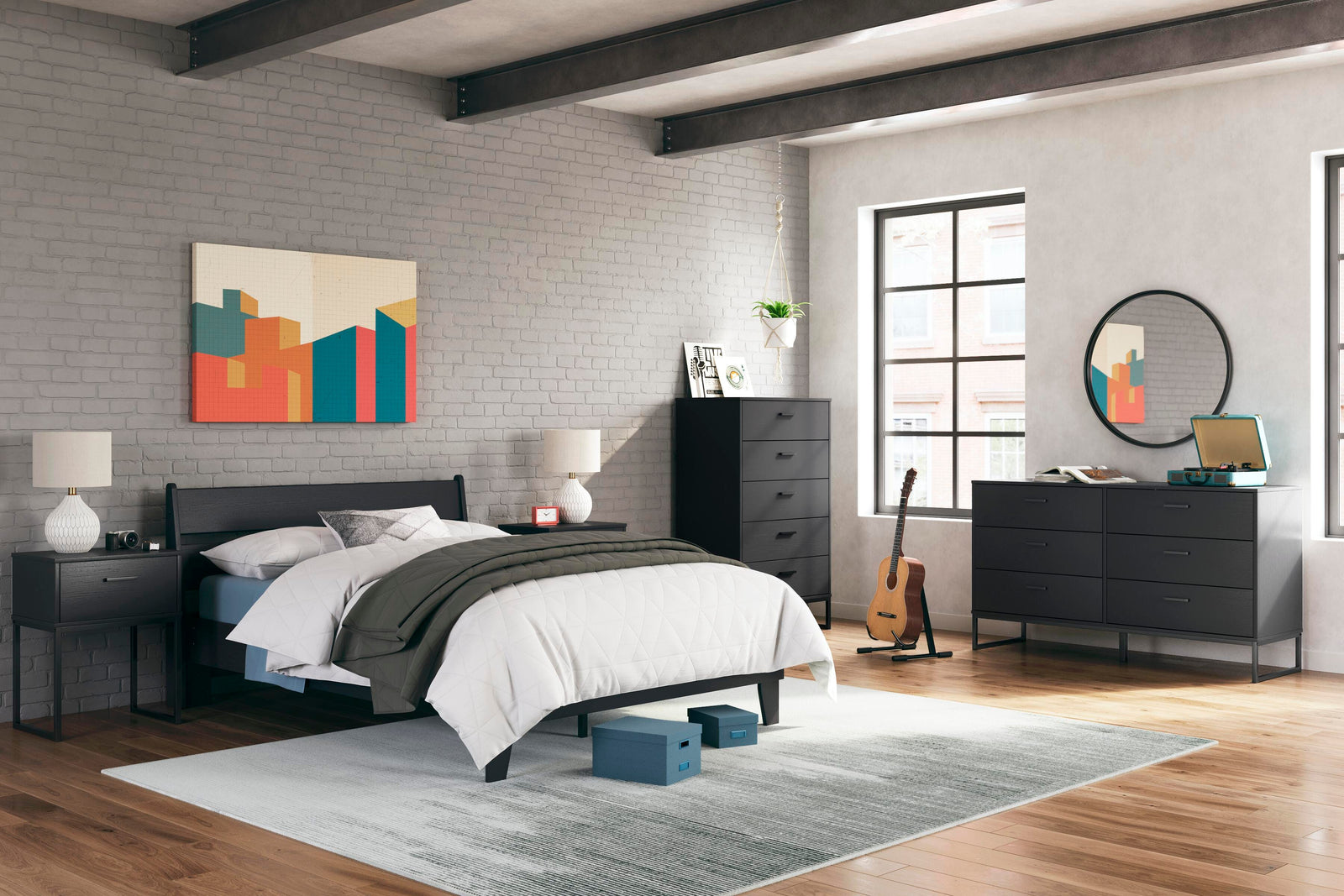 Socalle Chest of Drawers - Black  (EB1865-SI) - Image 11