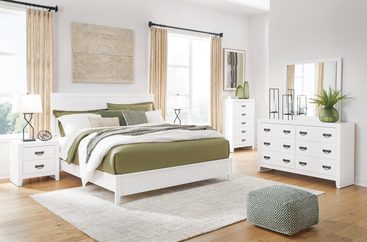 Binterglen Panel Bed - White  (B427-SI) - Image 9