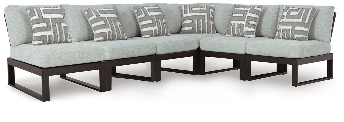 Beachloft 6-Piece Outdoor Sectional (P490-SI)