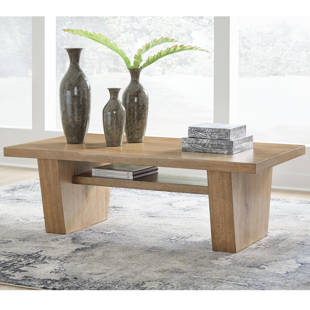 Kristiland Coffee Table - Light Brown  (T674-SI) - Image 7