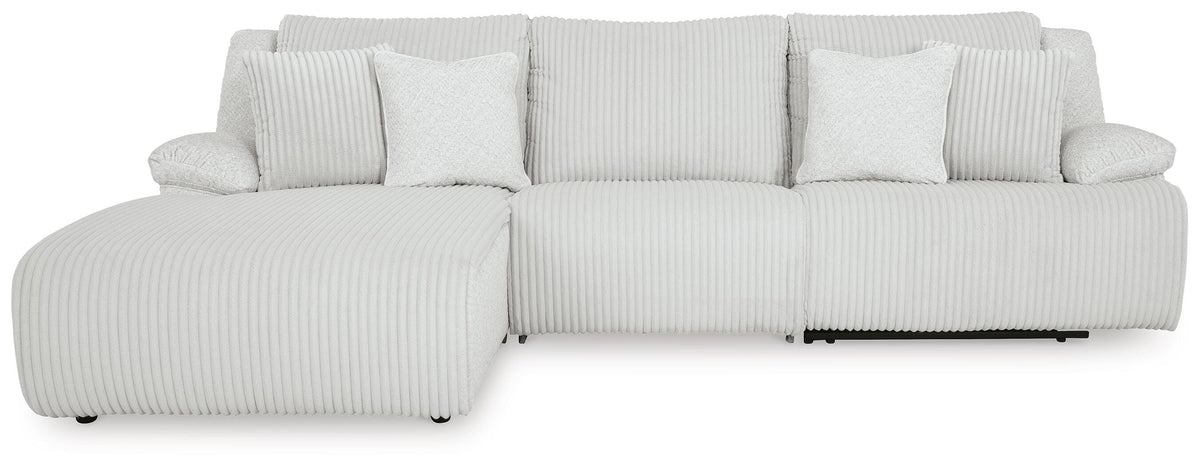 Top Tier 3-Piece Reclining Sectional Sofa Chaise (92706-SI) - Image 2