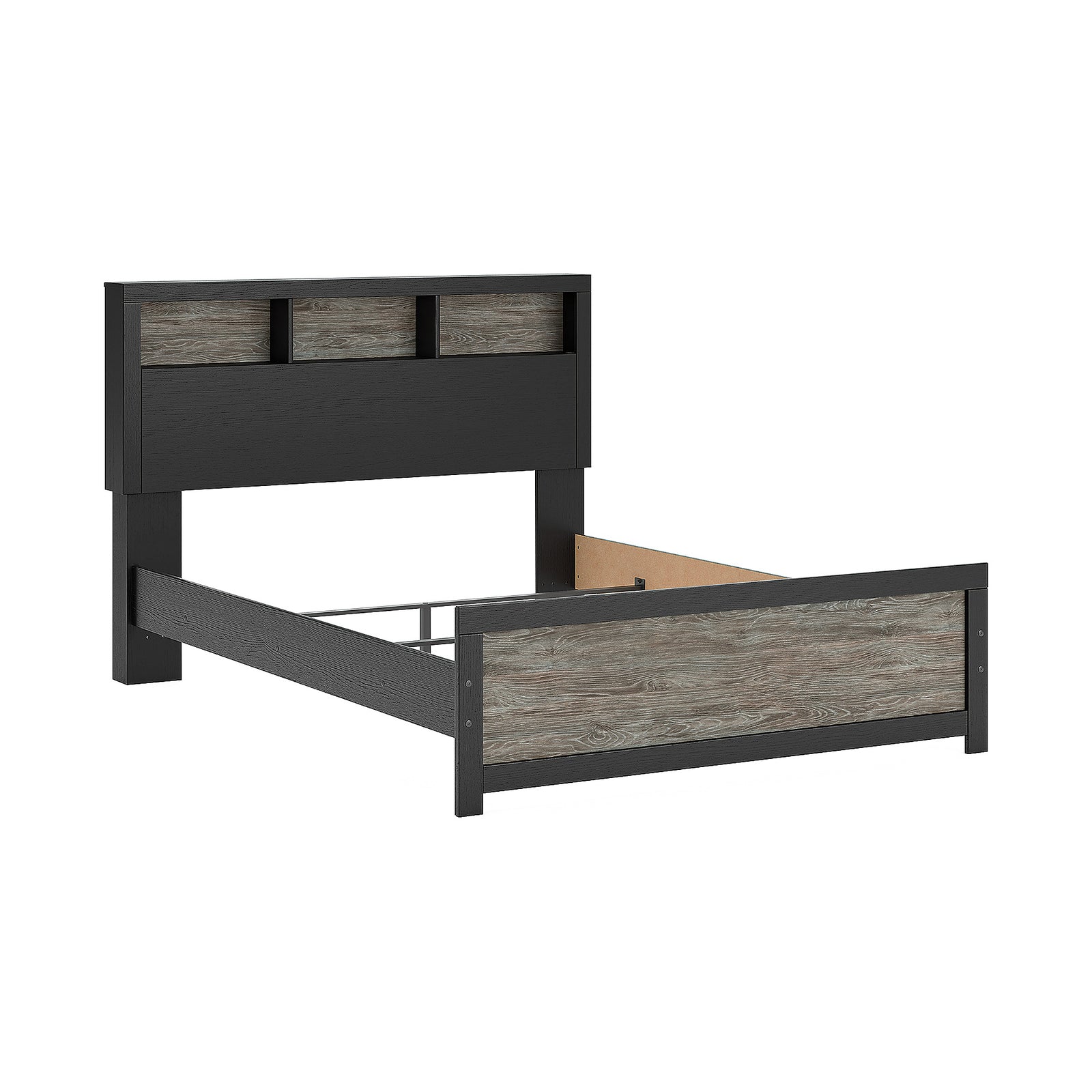 Broachmyn Queen Bookcase Bed, Dresser and Mirror (PCB1118-SI) - Image 12