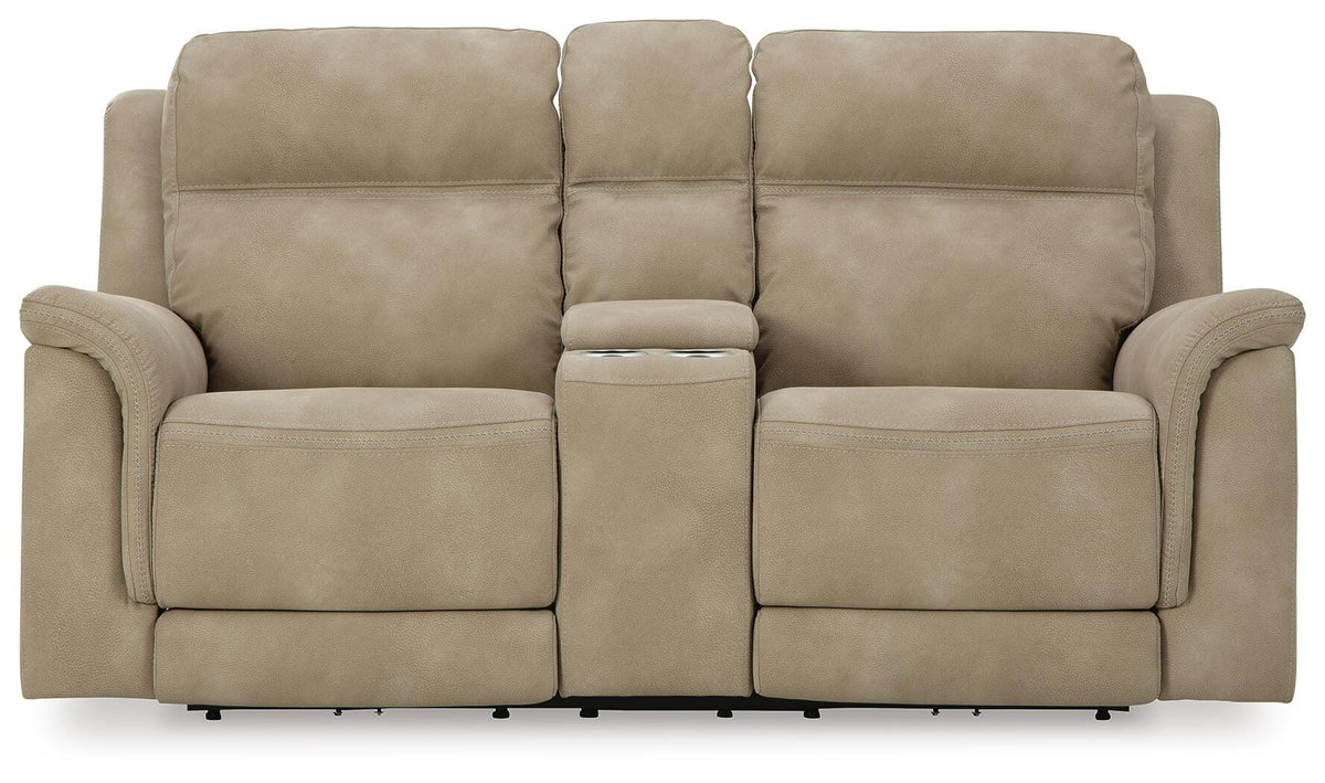Next-Gen Durapella Power Reclining Loveseat with Console (59302-SI)