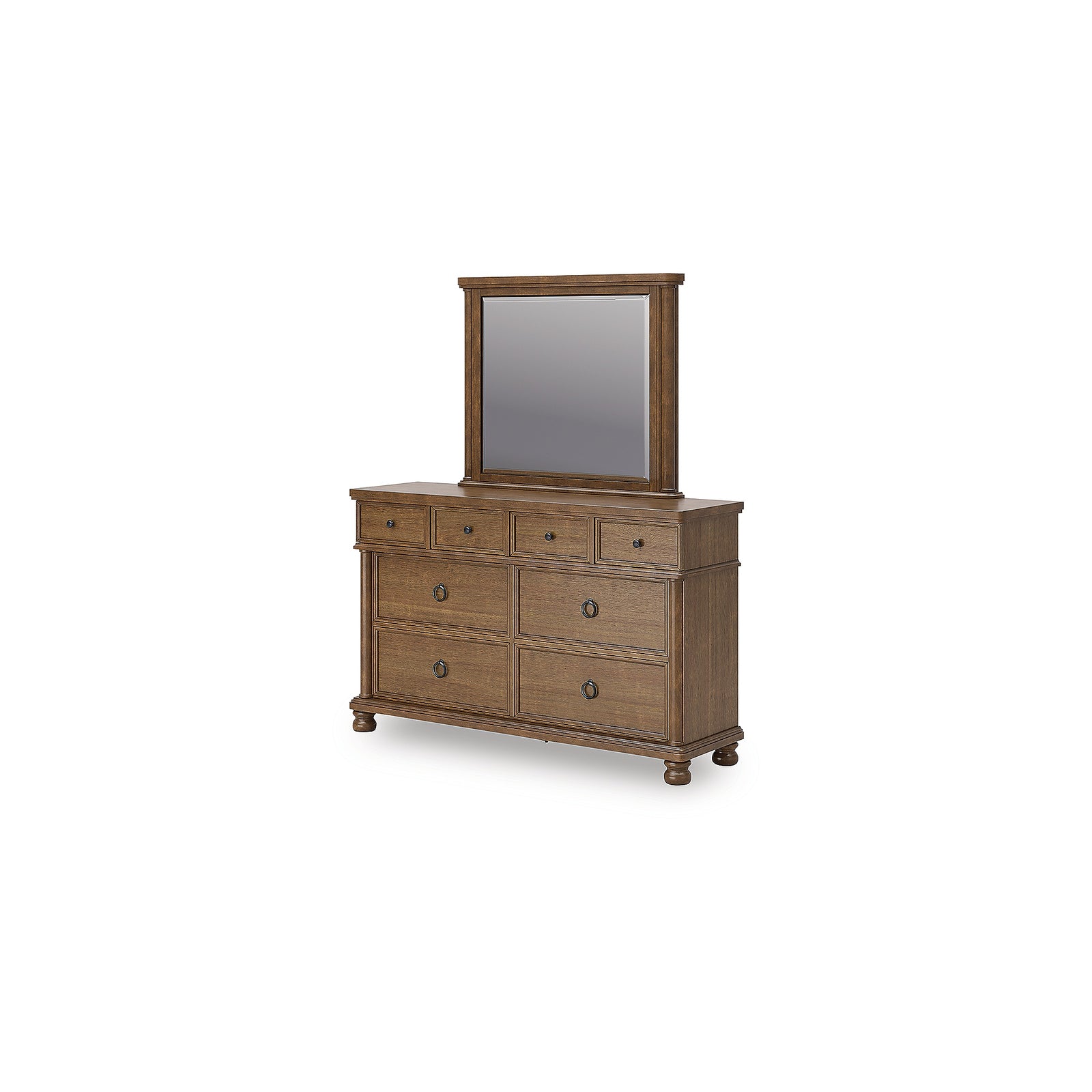 Rowlenstown Queen Poster Bed, Dresser and Mirror (PCB824-SI) - Image 6