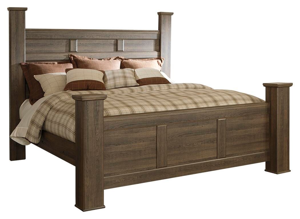 Juararo Poster Bed and 2 Nightstands (B251-SI) - Image 3