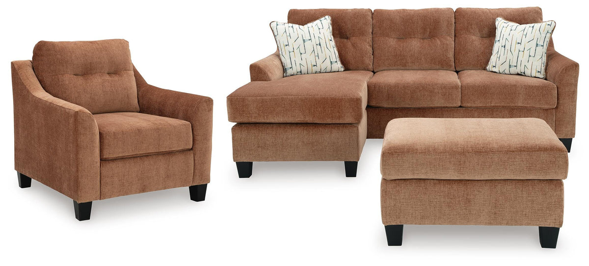 Amity Bay Sofa Chaise, Chair, and Ottoman (67204-SI)