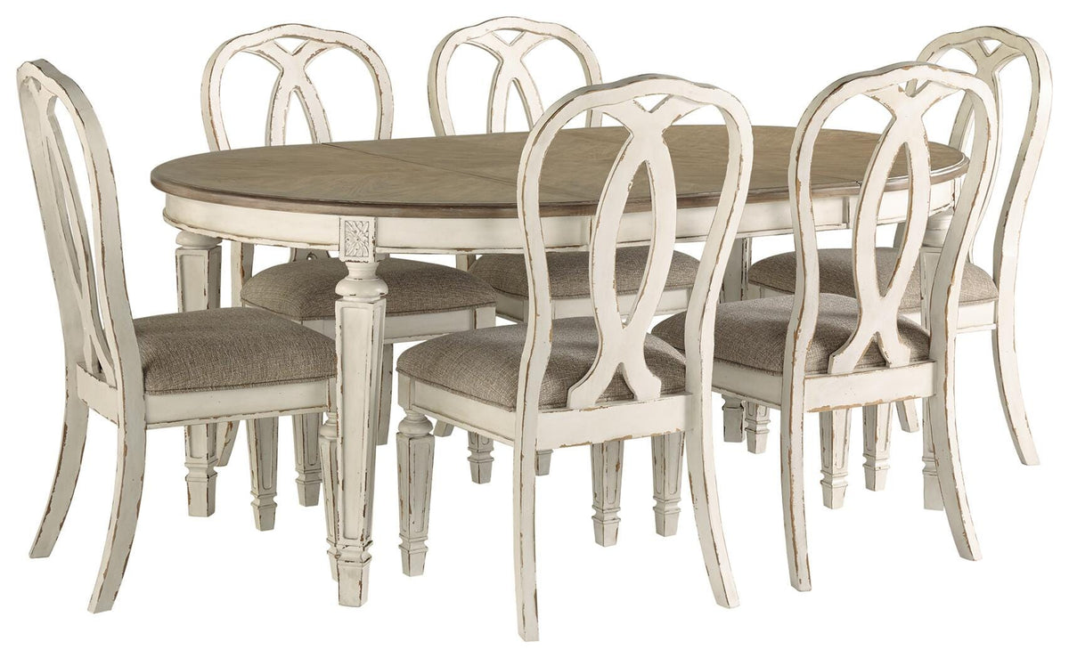 Realyn Dining Table and 6 Chairs (D743-SI) - Image 2