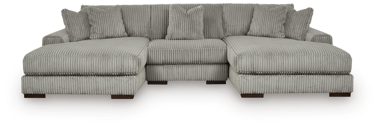 Lindyn 3-Piece Sectional with Double Chaise (21105-SI)