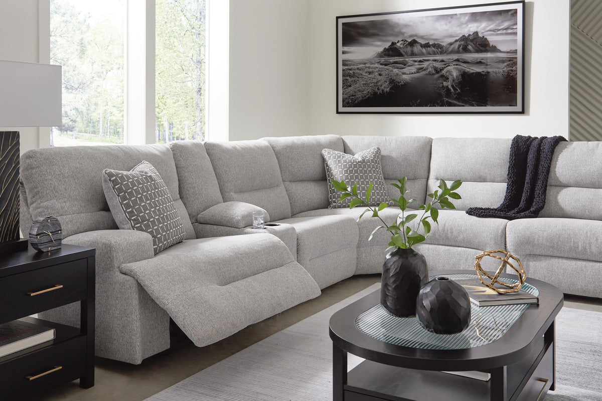 Acklen Place 7-Piece Power Sectional Reclining Sofa with Storage Console (93605-SI) - Image 25