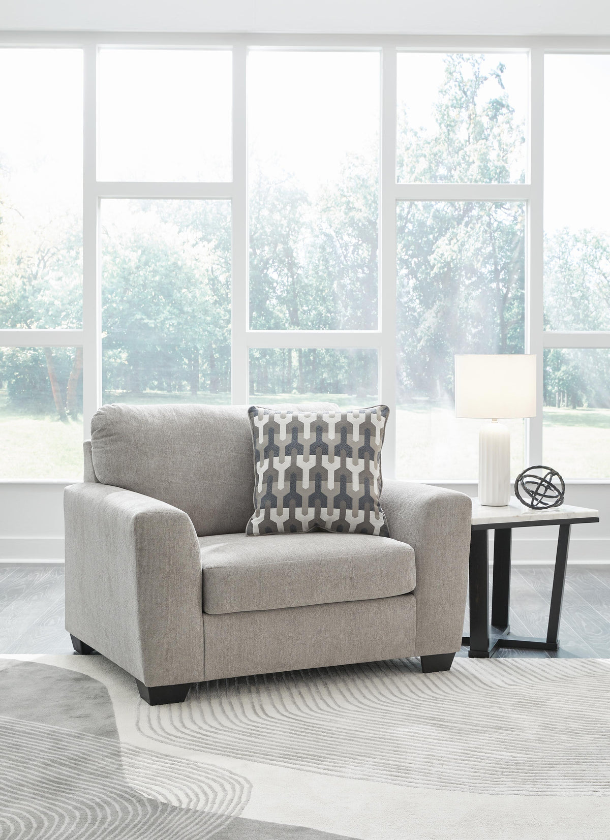 Avenal Park Oversized Chair and Ottoman (50805-SI) - Image 10