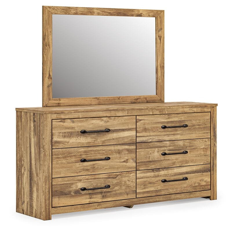 Maystonna King Crossbuck Panel Bed, Dresser, Mirror and Nightstand (PCB1580-SI) - Image 3