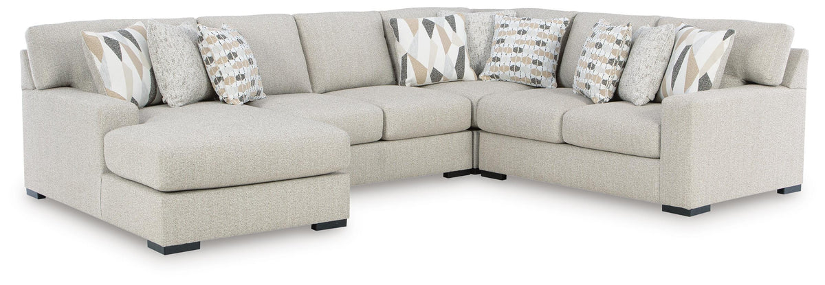 Laurelgrove 4-Piece Sectional with Chaise (75105-SI)