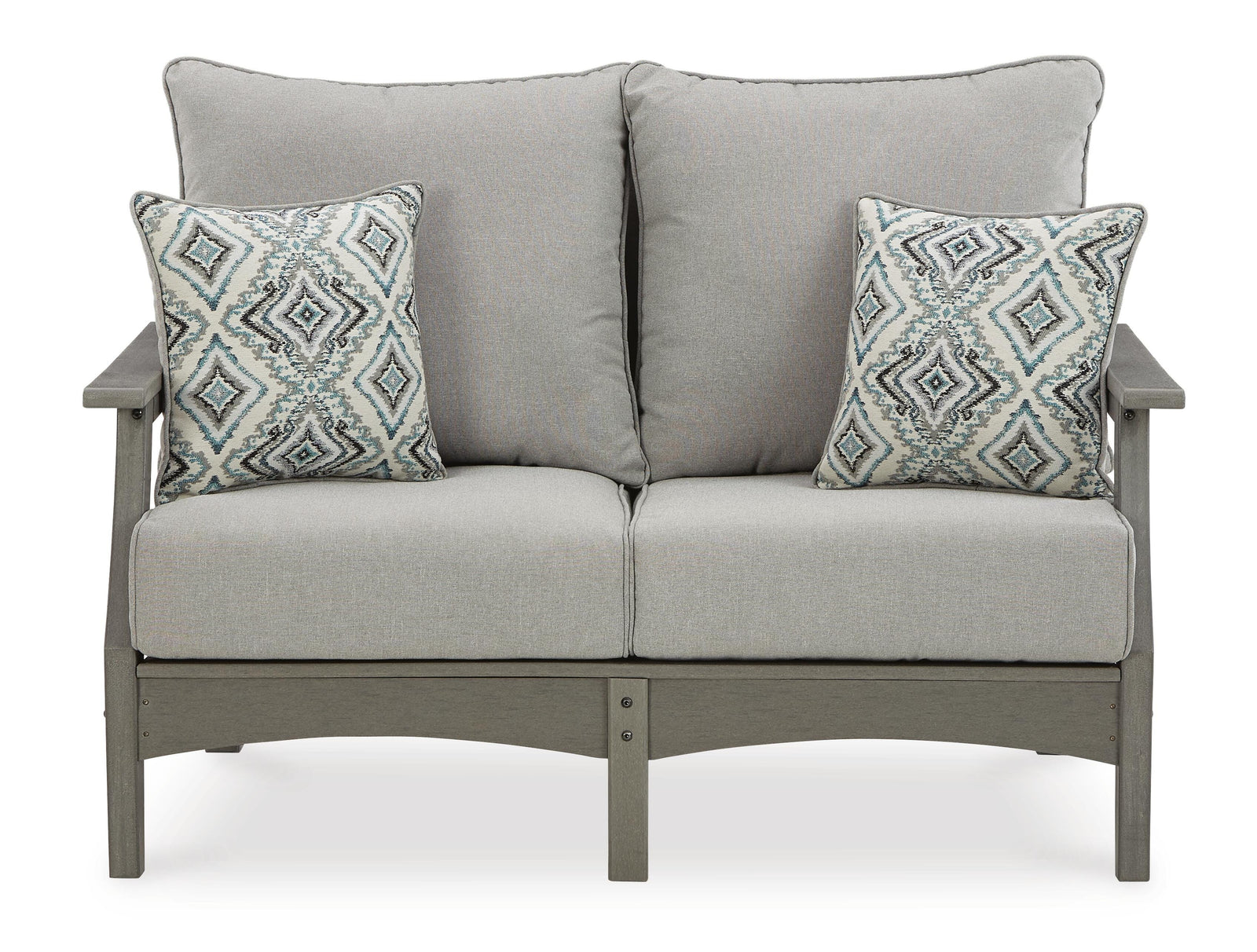 Visola Outdoor Loveseat, 2 Lounge Chairs and Coffee Table (P802-SI) - Image 5