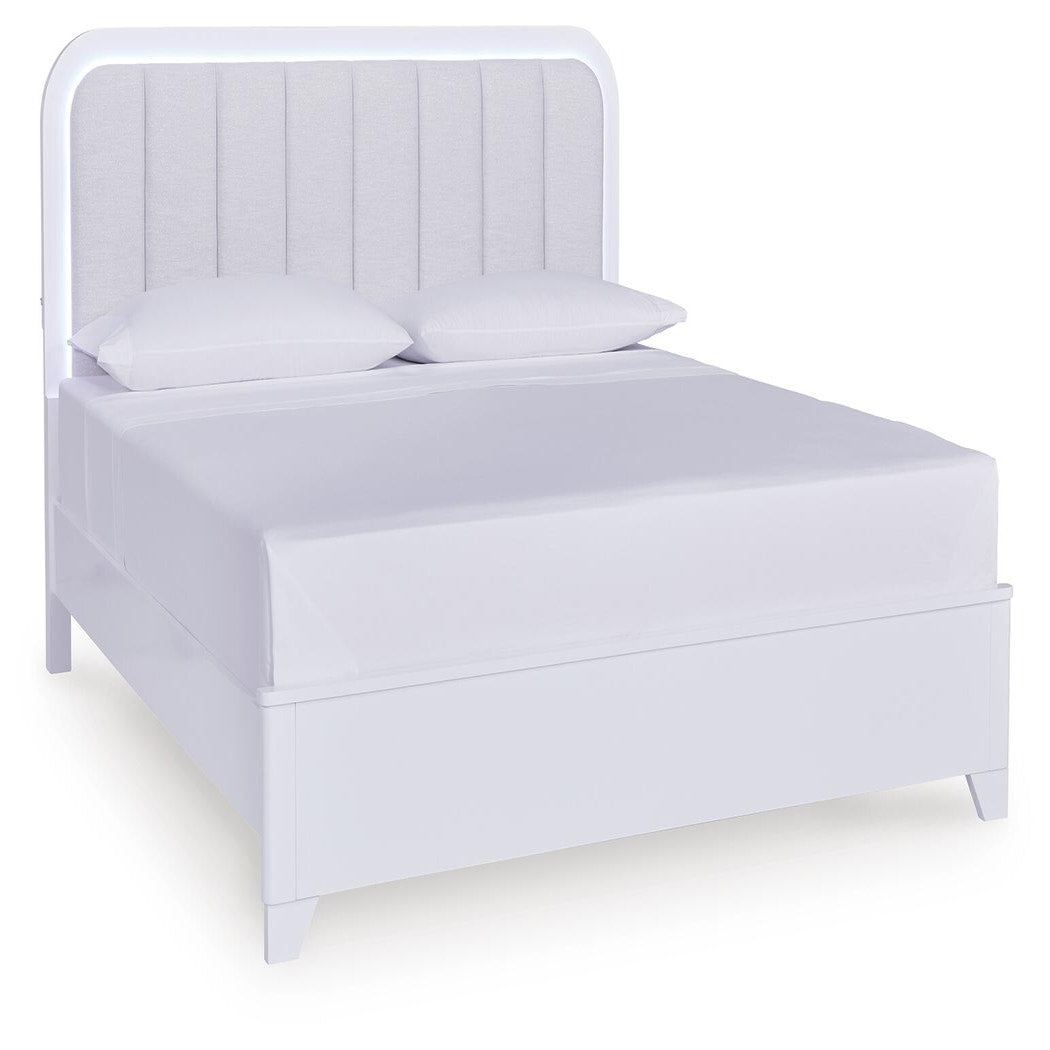 Jarlee King Upholstered Panel Bed (PCB392-SI)
