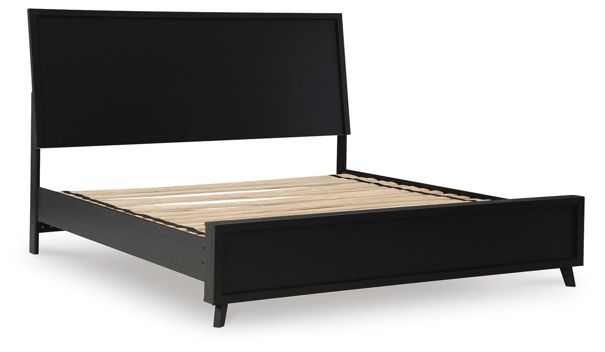 Danziar Panel Bed - Black  (B1013-SI) - Image 2