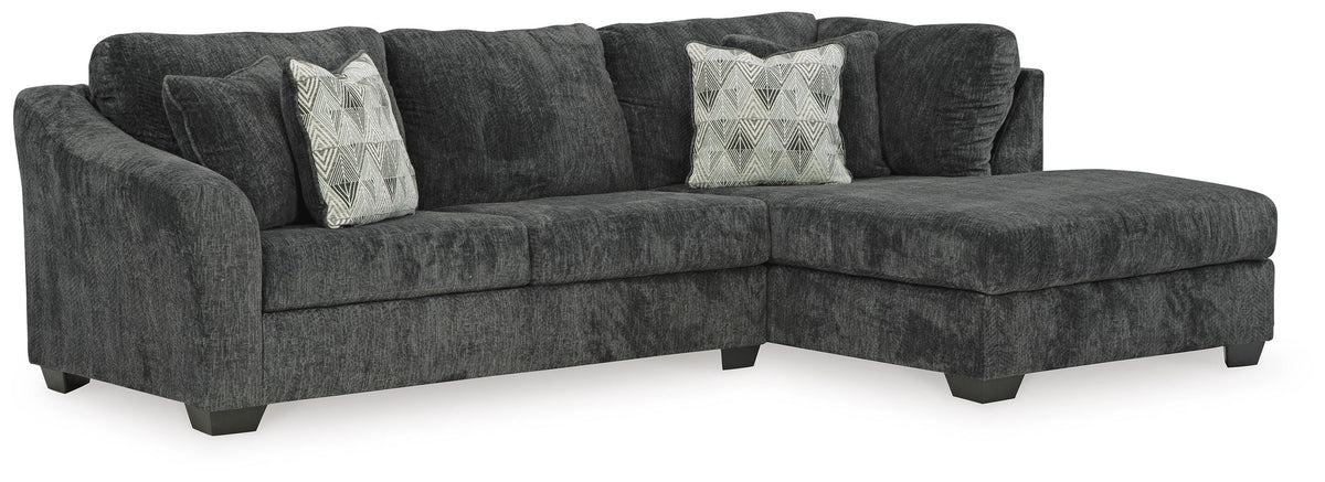 Biddeford 2-Piece Sleeper Sectional with Chaise (35504-SI)