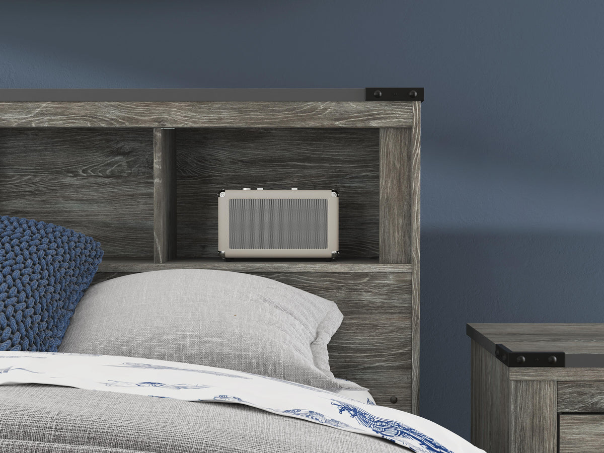 Frandern Bookcase Bed, Dresser and Mirror (B4480-SI) - Image 17