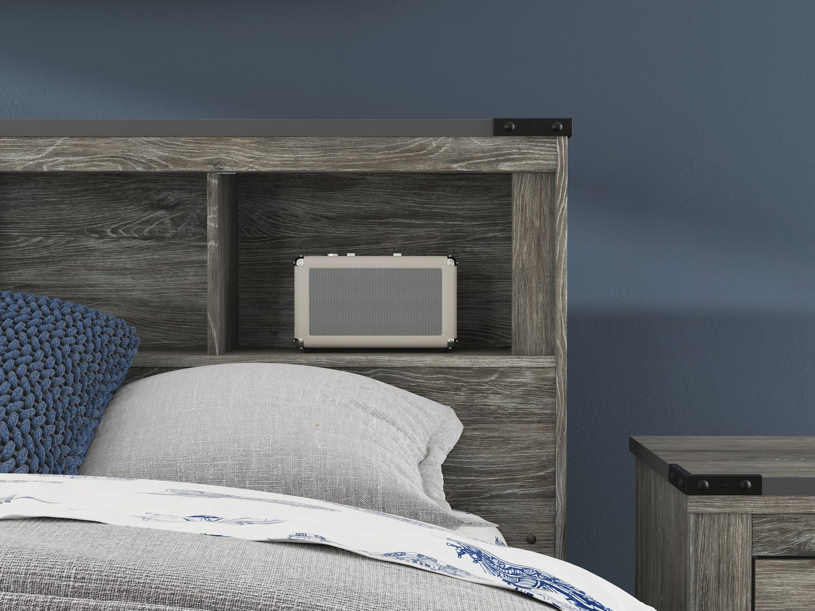 Frandern Bookcase Bed, Dresser and Mirror (B4480-SI) - Image 17