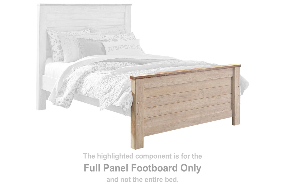 Willowton Panel Footboard - Whitewash  (B267-SI)