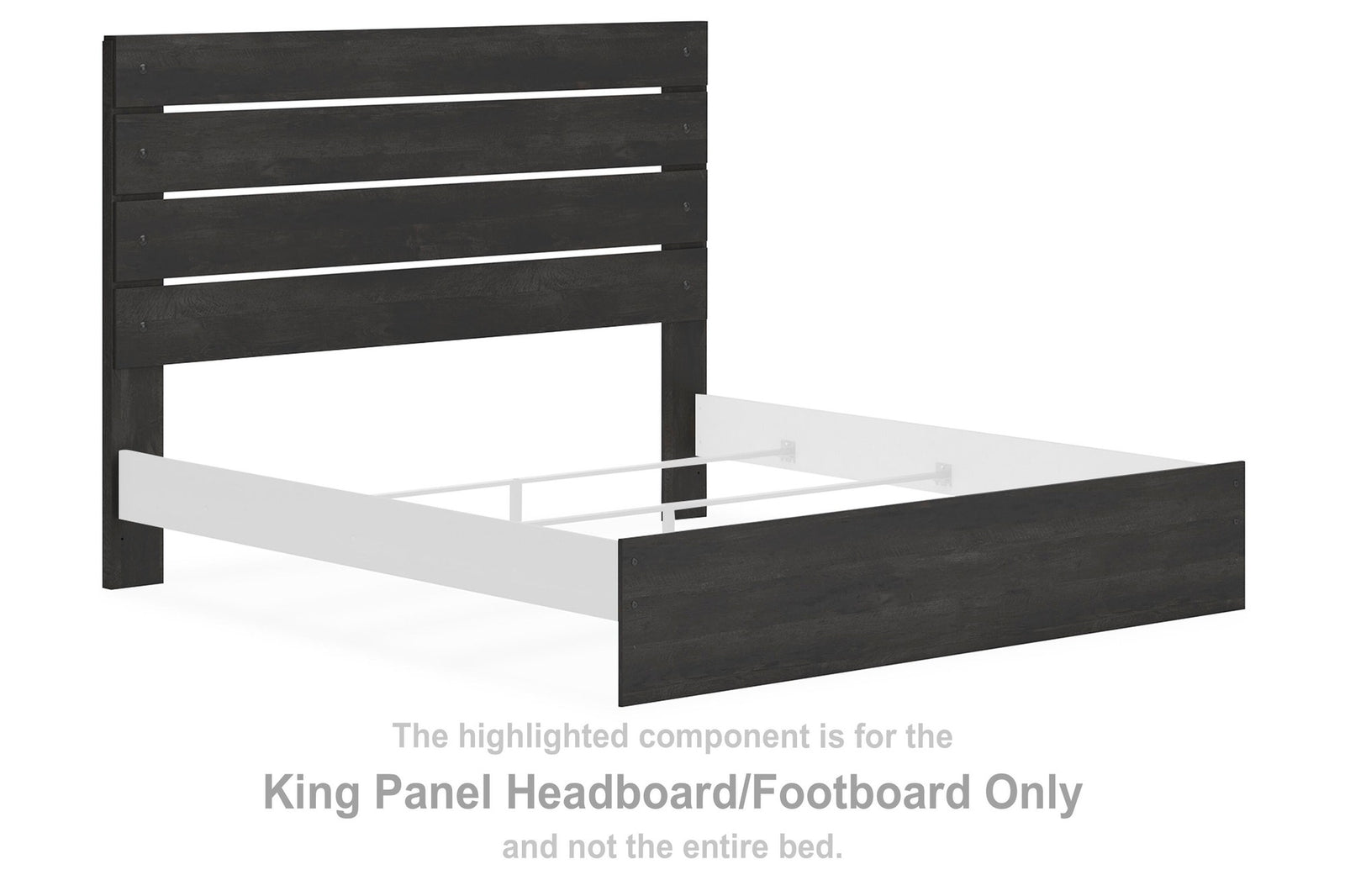 Hollivern King Panel Headboard/Footboard (PCB2108-SI) - Image 4