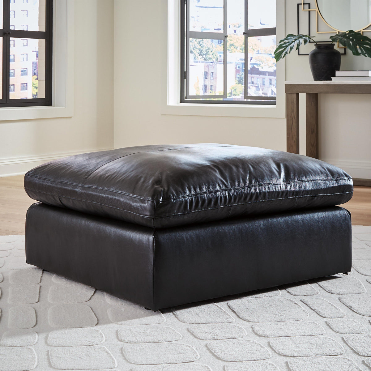 Emilia Oversized Accent Ottoman (30902-SI) - Image 4